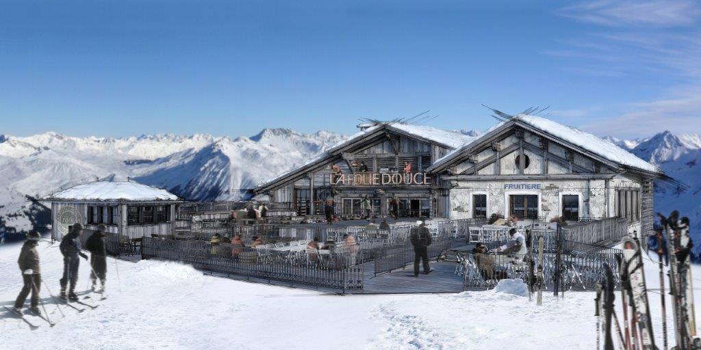 La Folie Douce Saint Gervais - Megève en construction. Avant une ...