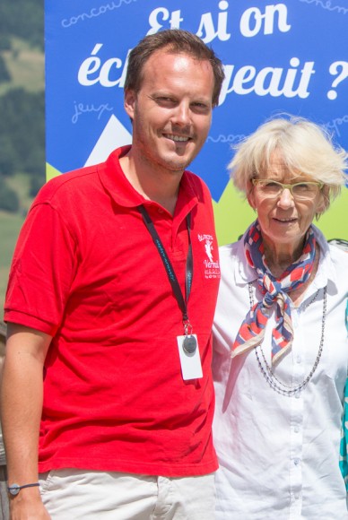 6. Axel Dufour (ID en Tête), organisateur du Festival, en compagnie de Mercotte