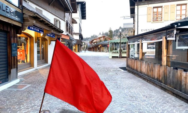 Megève coronavirus. Un drapeau rouge pour vous signaler